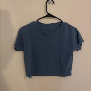 lululemon athletica Blue Short Sleeve Tee